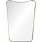Signature Home Collection 28" Silver Powder Finished Metal Framed Wall Mirror